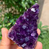 Vibrant Purple Amethyst Cluster from Uruguay | 143g Raw Crystal Decor | Office & Home Zen Accent 51*25*93mm