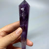 Reiki Amethyst Wand 12.9cm | Raw Brazilian Crystal Energy Tool (2.6cm Diameter)