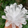 Natural White Quartz Cluster - 375g Energy Cleansing Stone for Office Desk & Aquarium