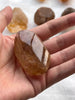 Natural Golden Flower Quartz from Madagascar | 53.7g Collector's Mineral with Transparent Core | Polished Window Display