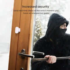 JCHENG Door Window Sensor for TUYA Zigbee Gateway Exclusively - Remote Monitoring, Extended Battery Life, App Control, Smart Home Automation