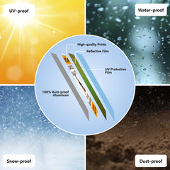 Beware of Dog Signs Do Not Enter Keep Out Aluminum Sign 12x8 Inch 2pack with Mounting Hardware for Home Farm Yard Garden Wall Decor Orange