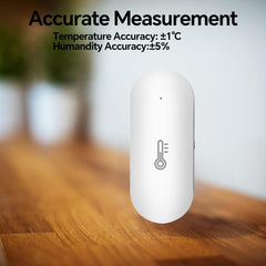 JCHENG Temperature Humidity Sensor for TUYA Zigbee Gateway Exclusively- Remote Monitoring, Extended Battery Life, App Control, Smart Home Automation