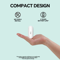 JCHENG Temperature Humidity Sensor for TUYA Zigbee Gateway Exclusively- Remote Monitoring, Extended Battery Life, App Control, Smart Home Automation