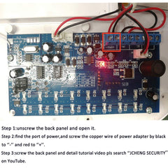 JC 433 MHz Outdoor Wireless Strobe Siren Solar Powered 110db for Wi-Fi GSM Alarm System Home Business Security