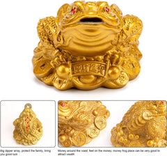 Feng Shui Money Frog, Lucky Money Toad Decorations,Ideal for Attracting Wealth