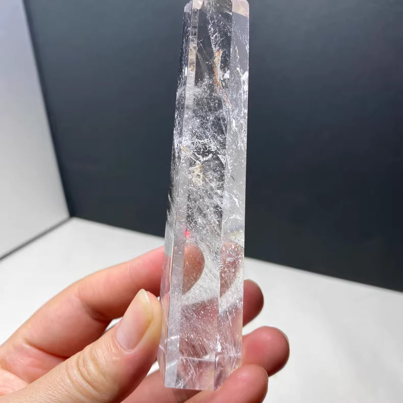 Clear Quartz Generator Wand 11cm | Raw Energy Amplifier (2.3cm Diameter)