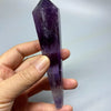 Reiki Amethyst Wand 12.9cm | Raw Brazilian Crystal Energy Tool (2.6cm Diameter)