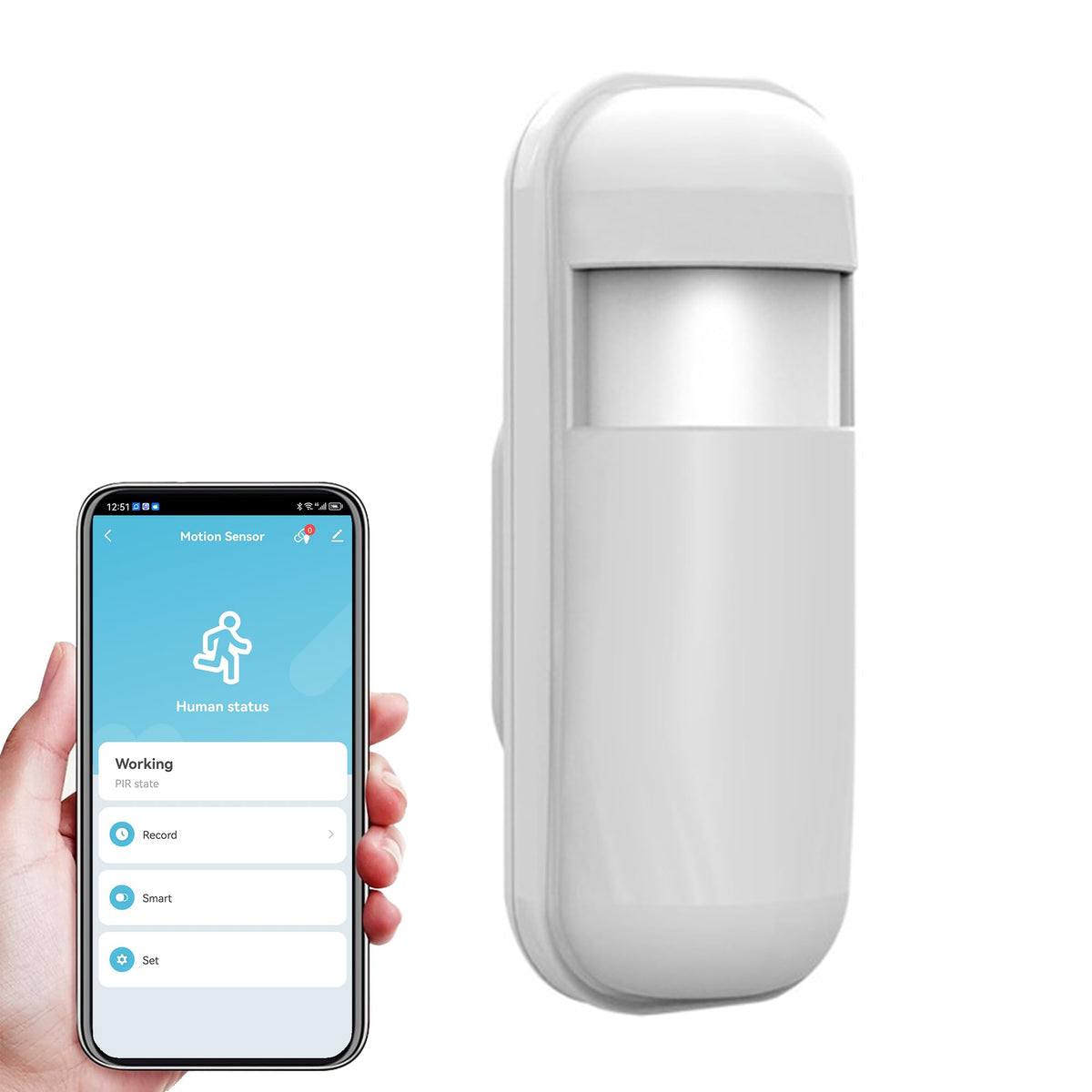 JCHENG Door Window Sensor for TUYA Zigbee Gateway Exclusively - Remote Monitoring, Extended Battery Life, App Control, Smart Home Automation