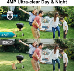 JCHENG SECURITY Camera for Baby/Pets/Eldly/Office/Home Camera PTZ - 4MP HD,Work with Alexa/Google Assitant device Indoor
